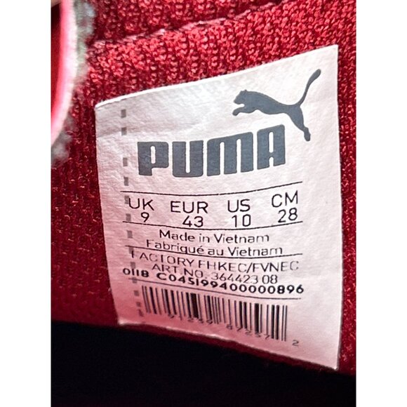 Puma Mens Red & White Suede Retro Sneakers US Size 10 main image 8